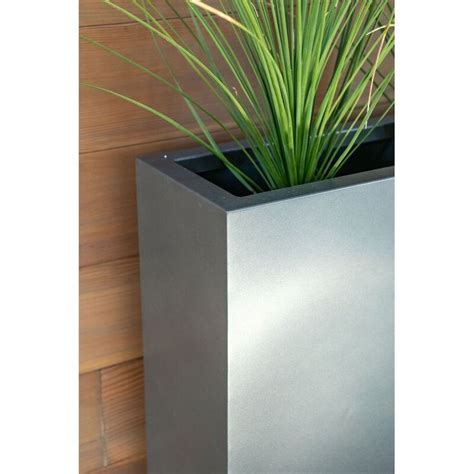 veradek metallic galvanized powder coated steel planter box|corten steel planters.